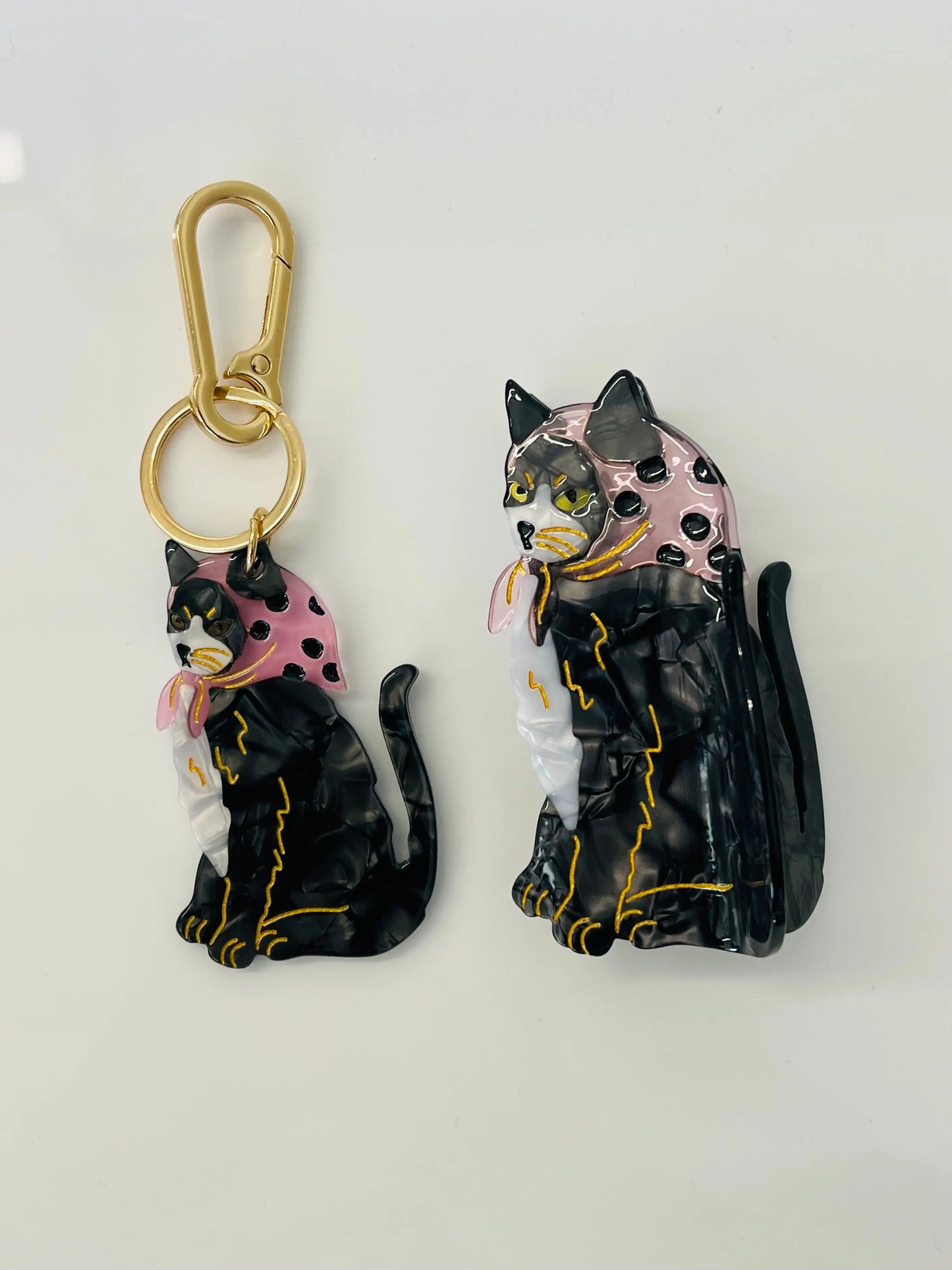 Ashcroft Tuxedo Cat Hand Bag Charm Saint Geraldine