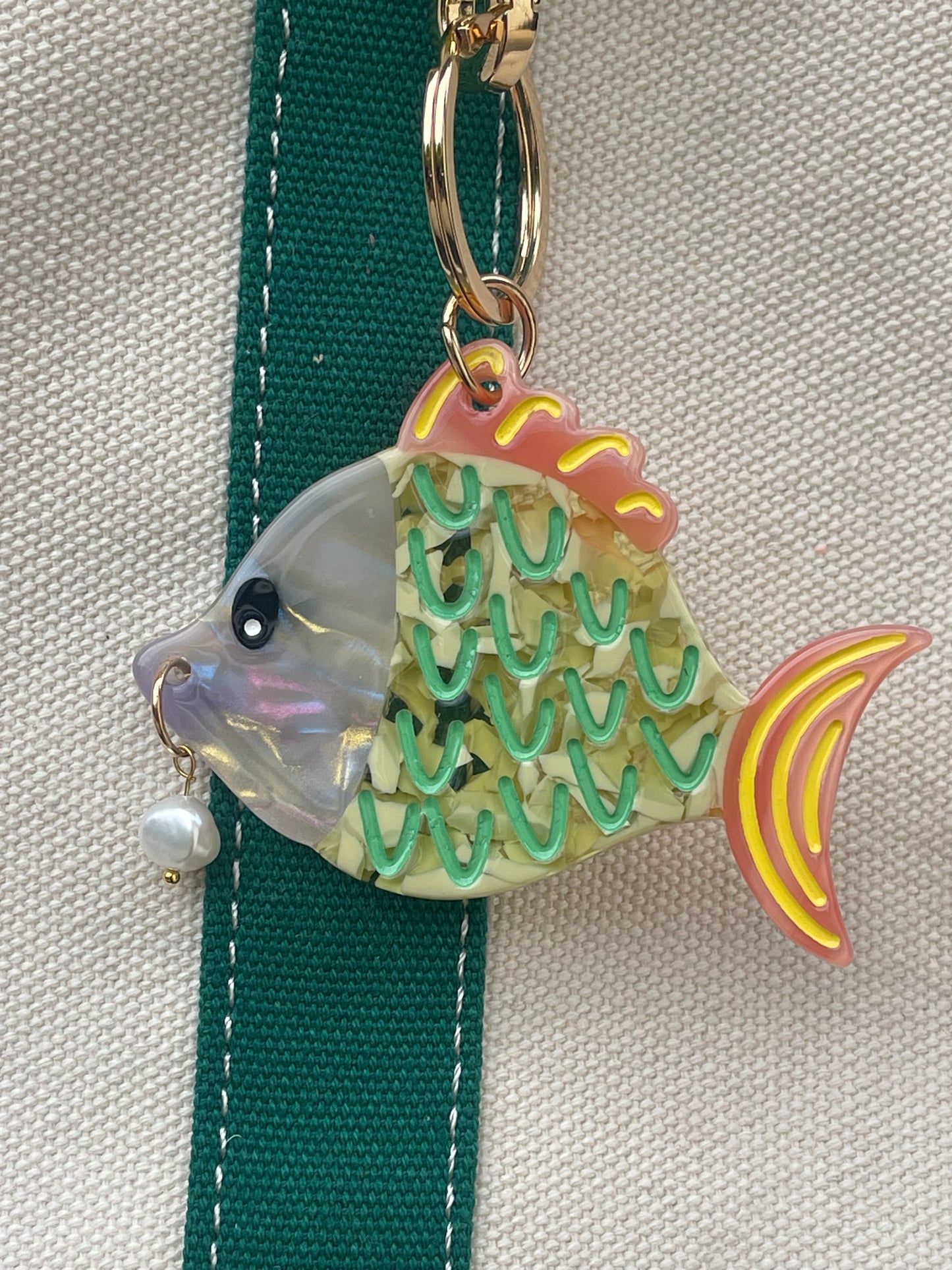 Bubbles Fish Bag Charm