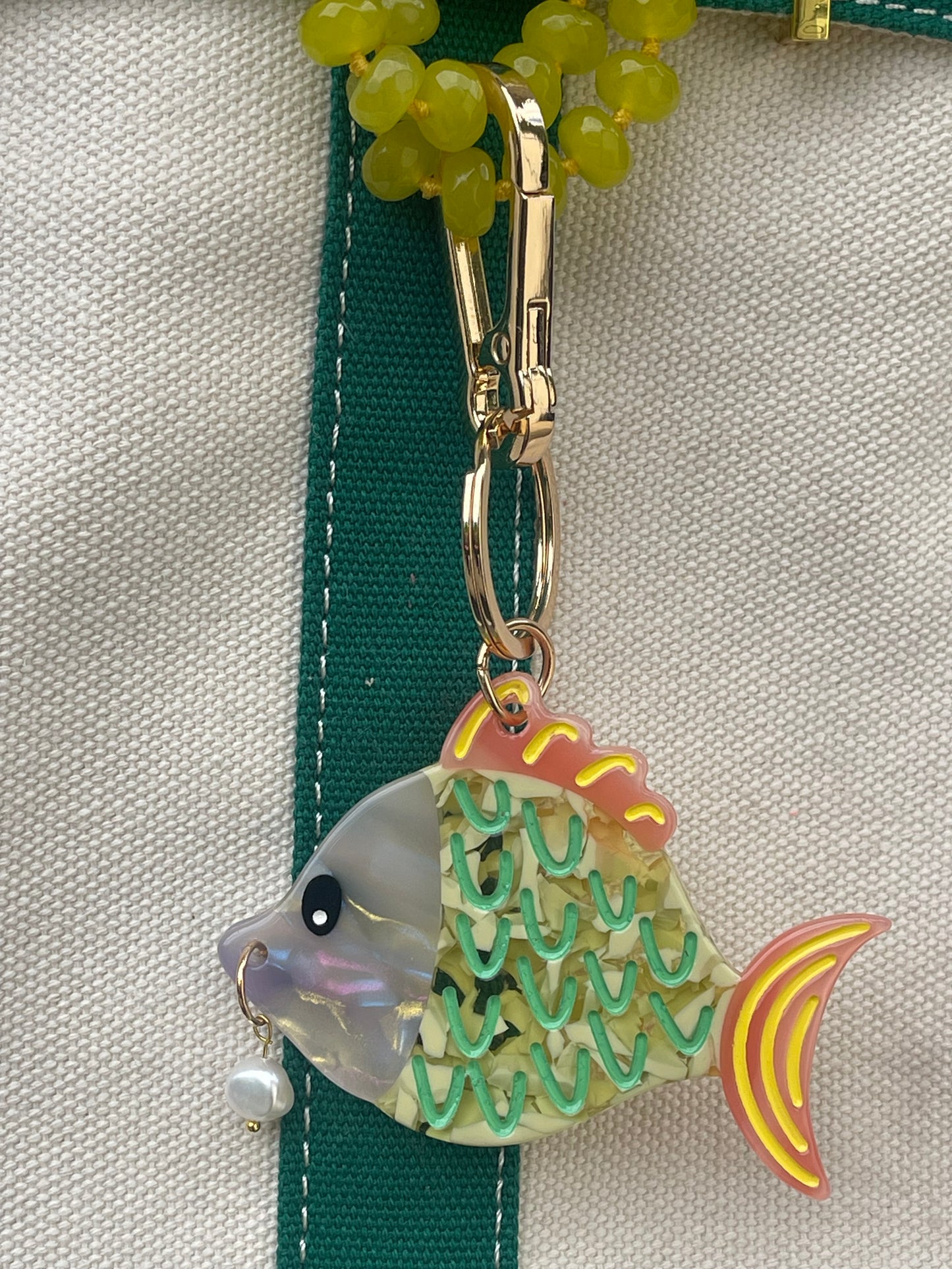 Bubbles Fish Bag Charm