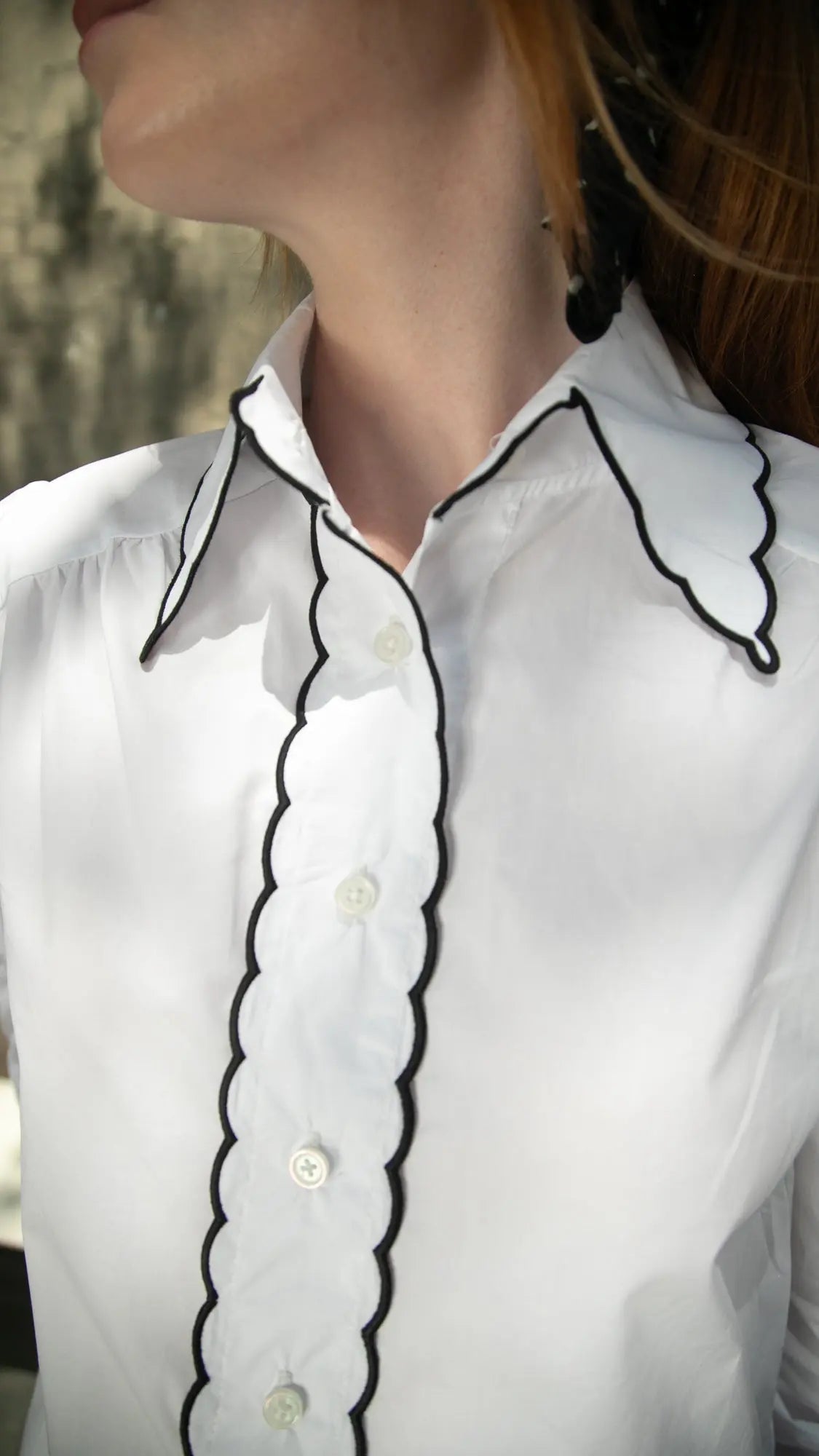 Tanya Scallop Embroidery Top Saint Geraldine