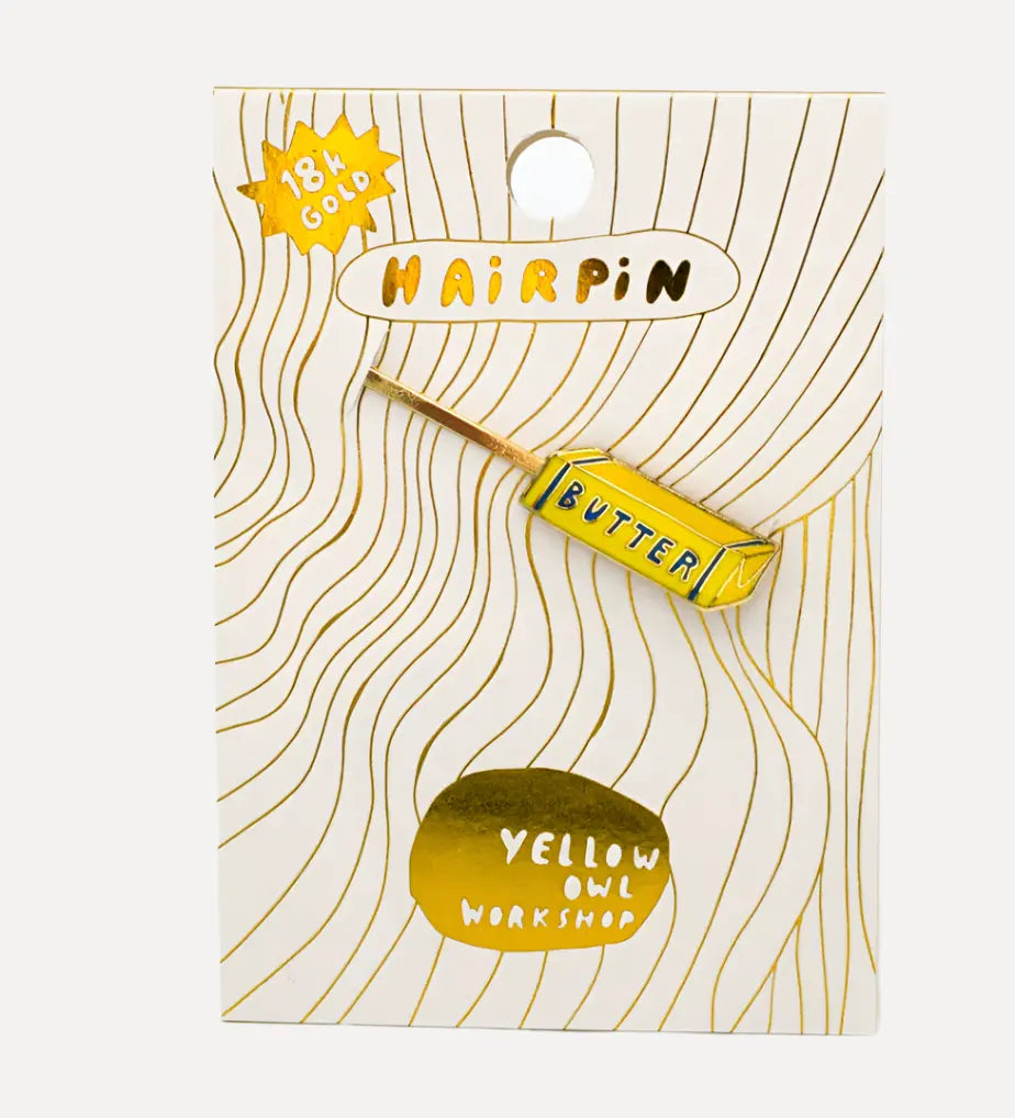 Salted Butter Hair Pin Yellow Owl Workshop