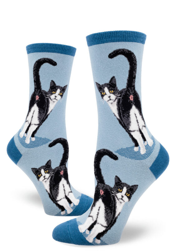 Tuxedo Cat Butt Socks