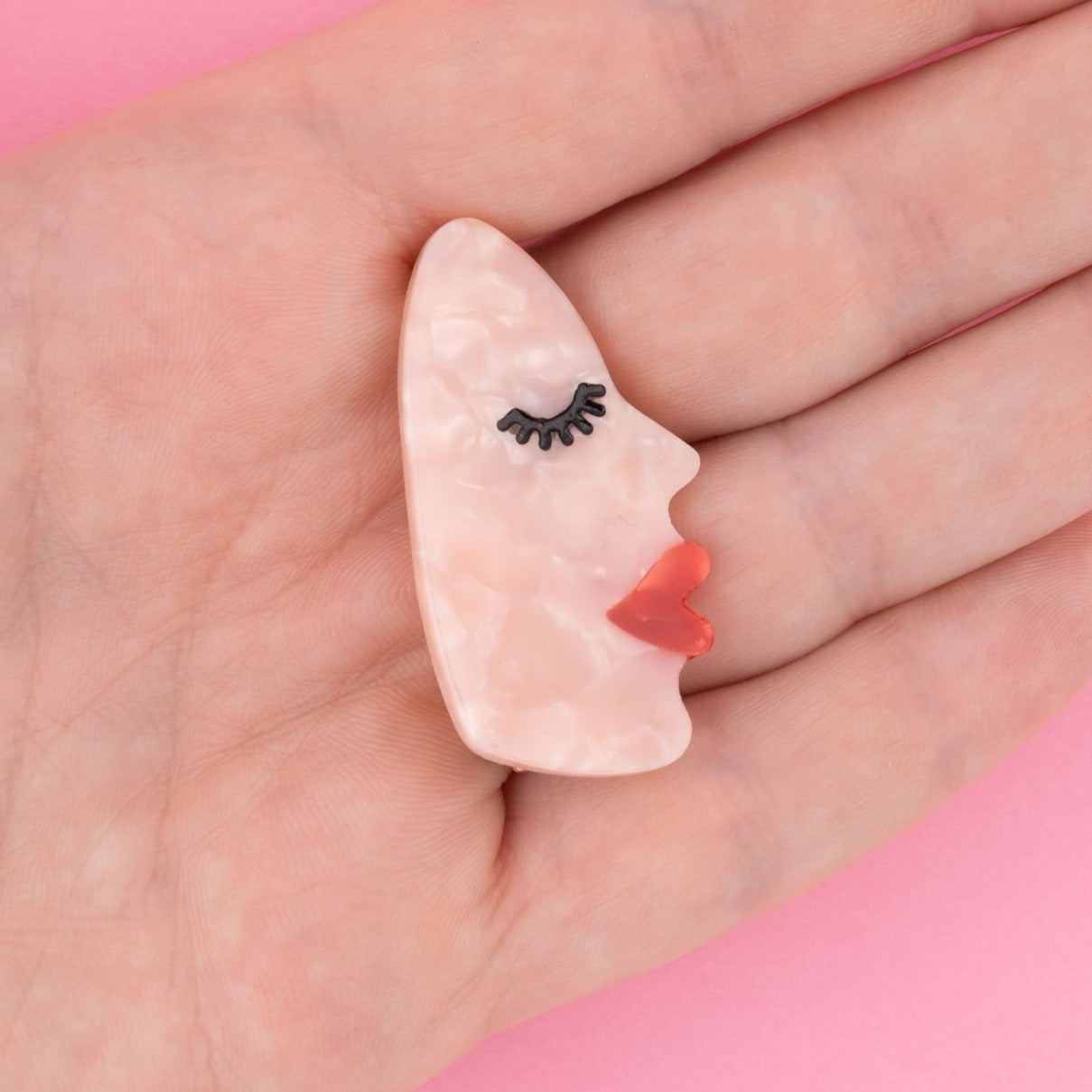 Face Hair Clip in White