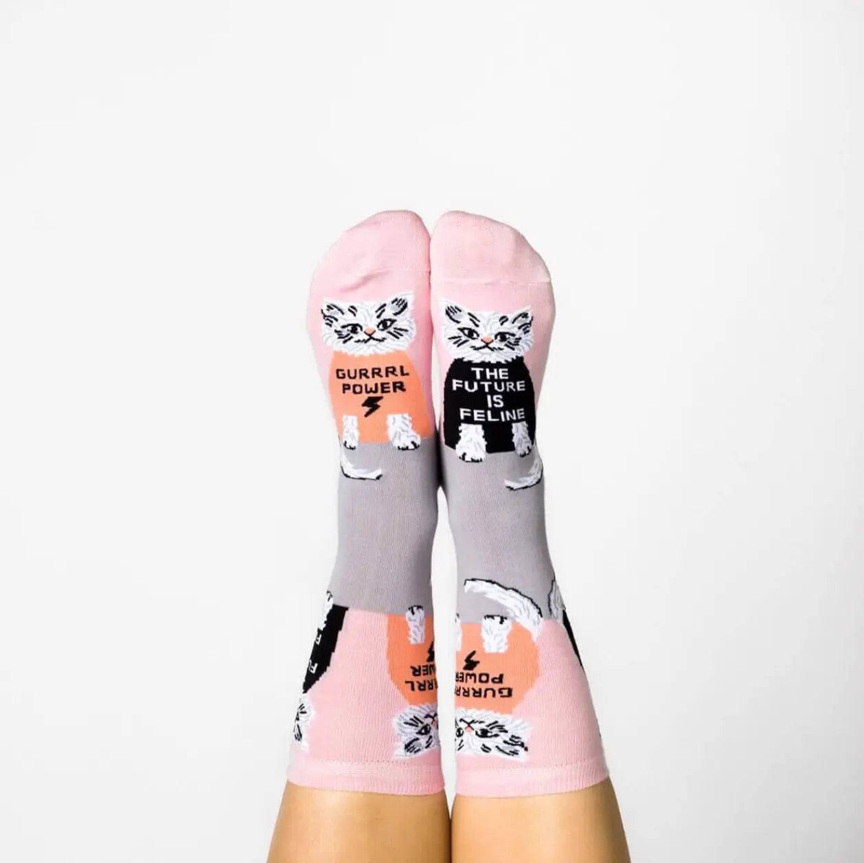 Future is Feline Socks Saint Geraldine