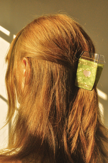 Matcha Love Hair Claw