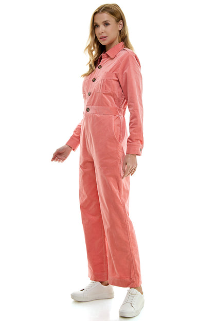 Marr's Long Sleeve Coverall Petal