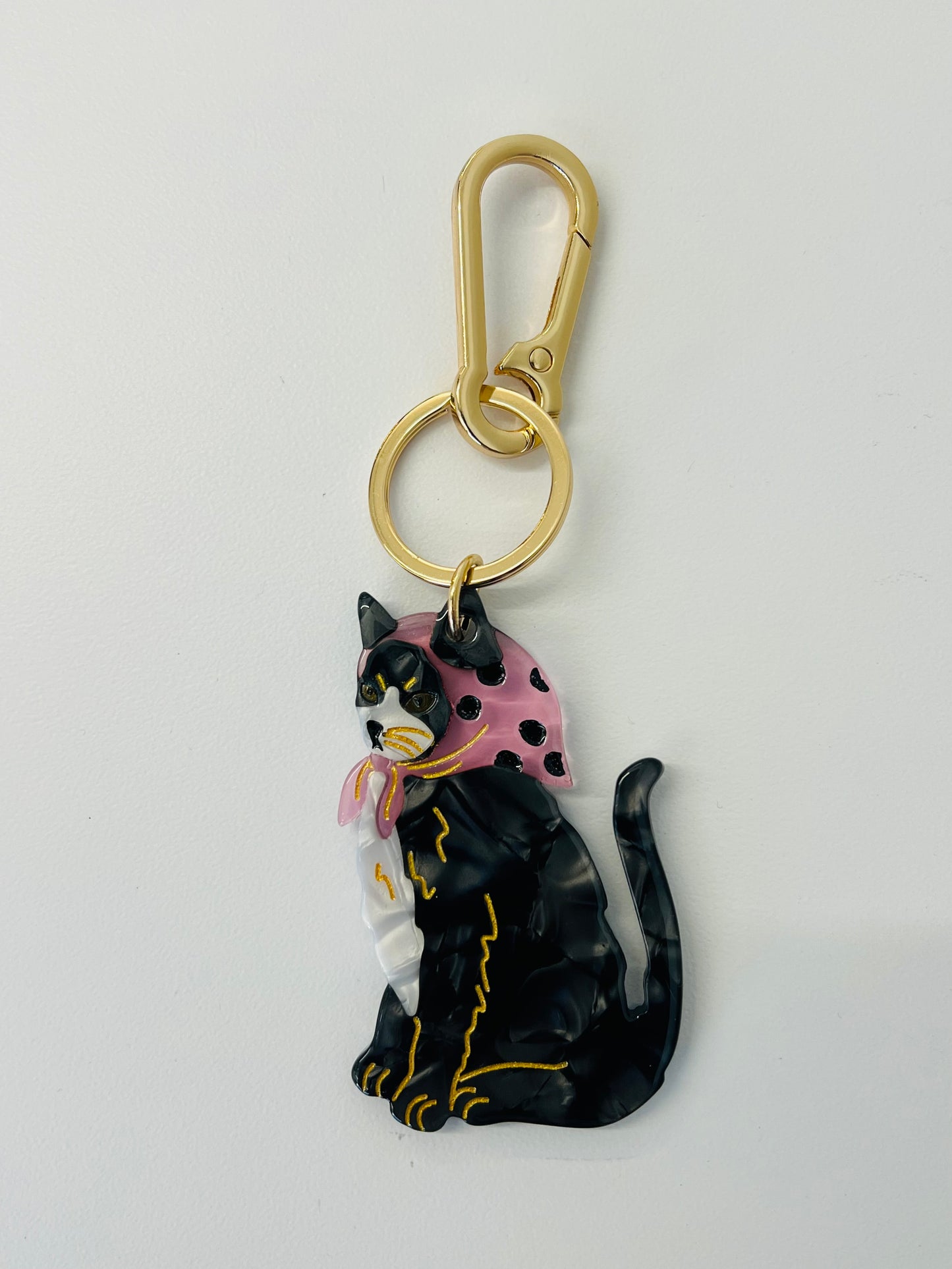 Ashcroft Tuxedo Cat Hand Bag Charm