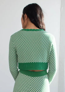 Juju Cardi in Island Green Check Inn