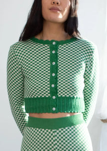 Juju Cardi in Island Green Check Inn