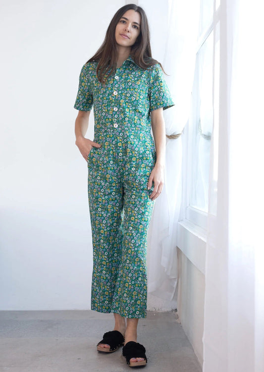 Marr’s Coverall Buttercup Dizzy Floral in Island