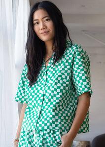 Sandoval Shirt Gordon Check in Island Green