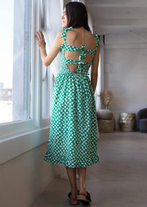 Sunday Dress Gordon Check in Island Green