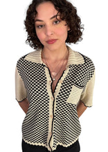 Load image into Gallery viewer, Seb Sweater in Caviar/Shell Check Inn

