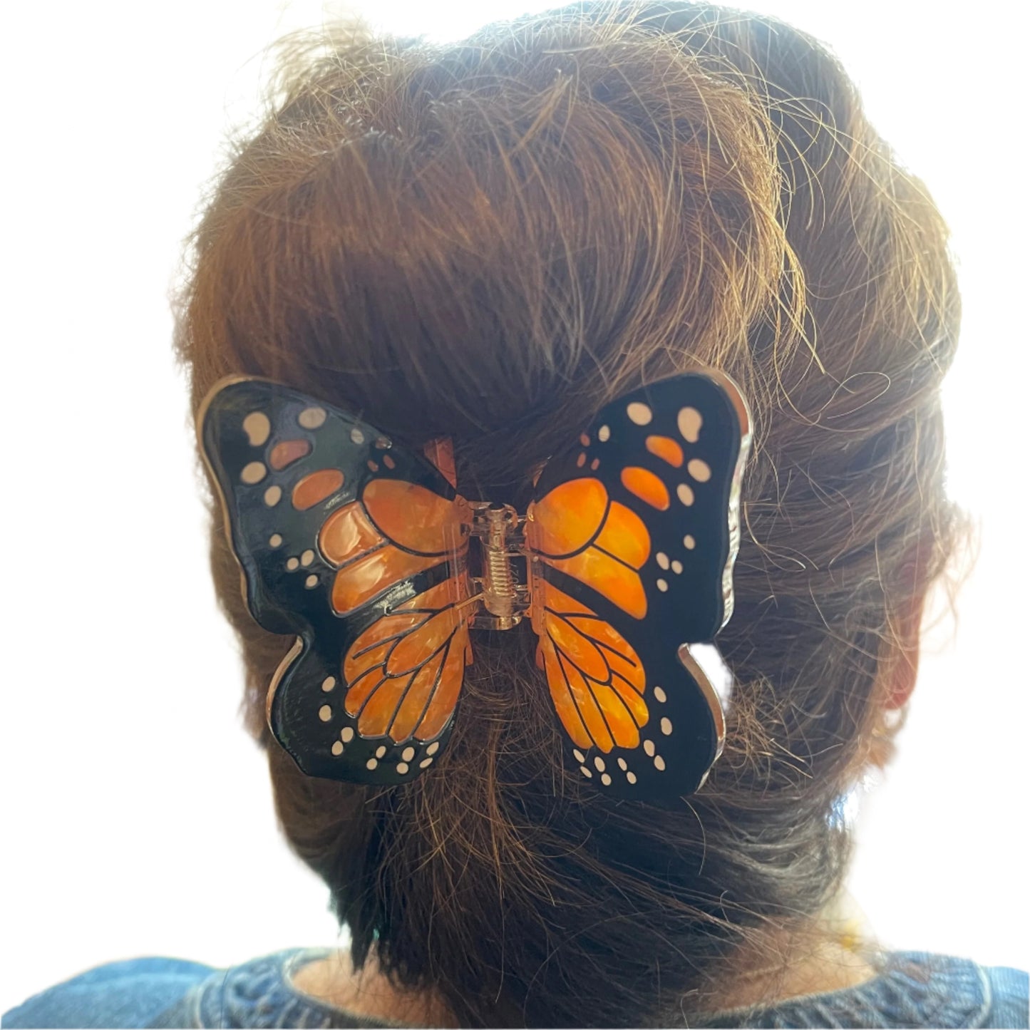 Monarch Butterfly Hair Claw