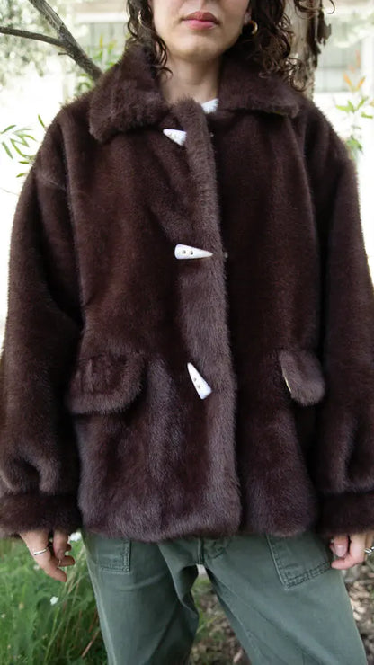 Tyler Toggle Coat Fun Fur (PRE-ORDER) | Women's Faux Fur Winter Coat