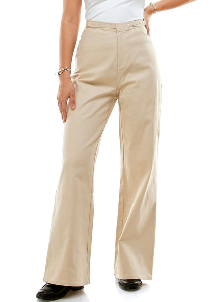 Spencer Twill Pant in Milk