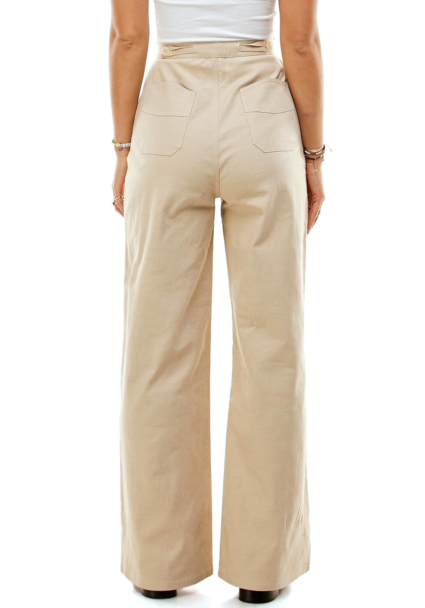 Spencer Twill Pant in Milk