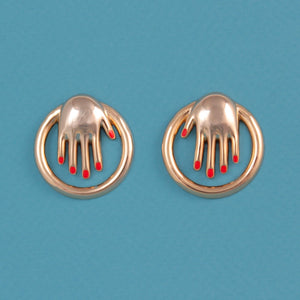 Hand Hoop Earrings