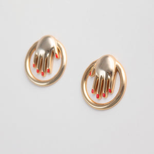 Hand Hoop Earrings