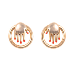 Hand Hoop Earrings