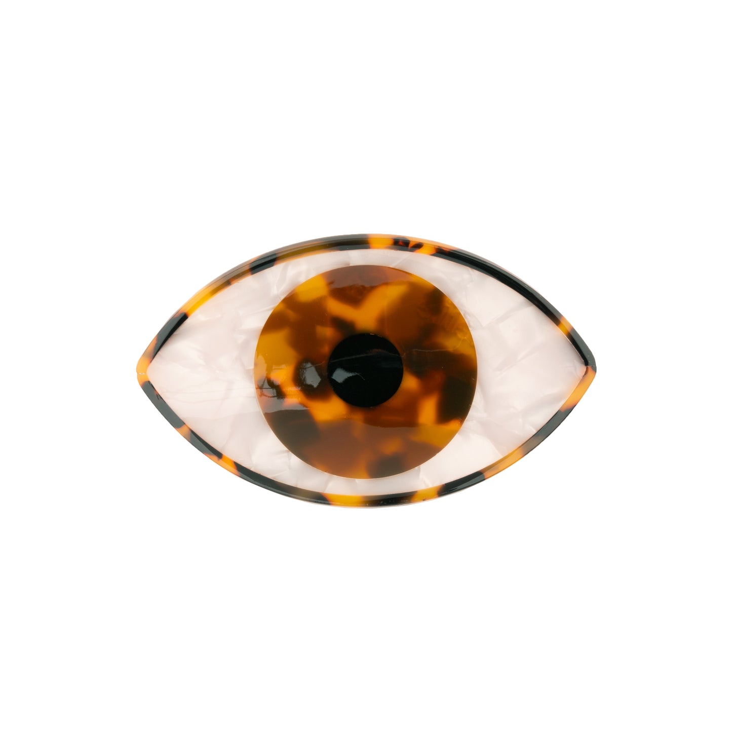 Eye Hair Claw in Brown