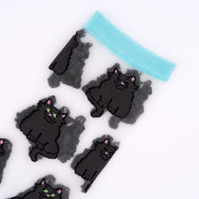 Load image into Gallery viewer, Black Cat Sheer Socks

