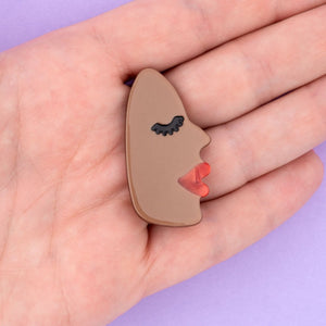 Face Hair Clip in Black