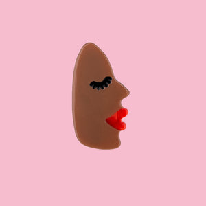Face Hair Clip in Black