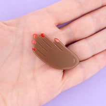 Load image into Gallery viewer, Hand Hair Clip in Black
