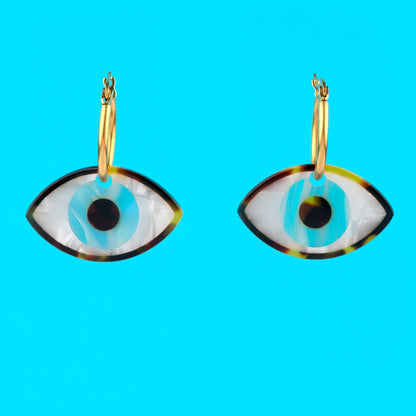 Blue Eyes Earrings