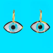 Load image into Gallery viewer, Blue Eyes Earrings
