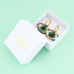 Green Eyes Earrings