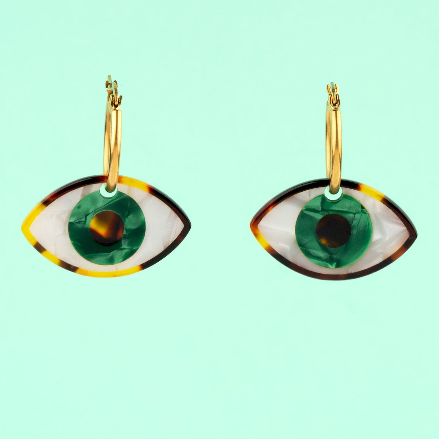 Green Eyes Earrings