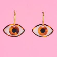 Load image into Gallery viewer, Brown Eyes Earrings
