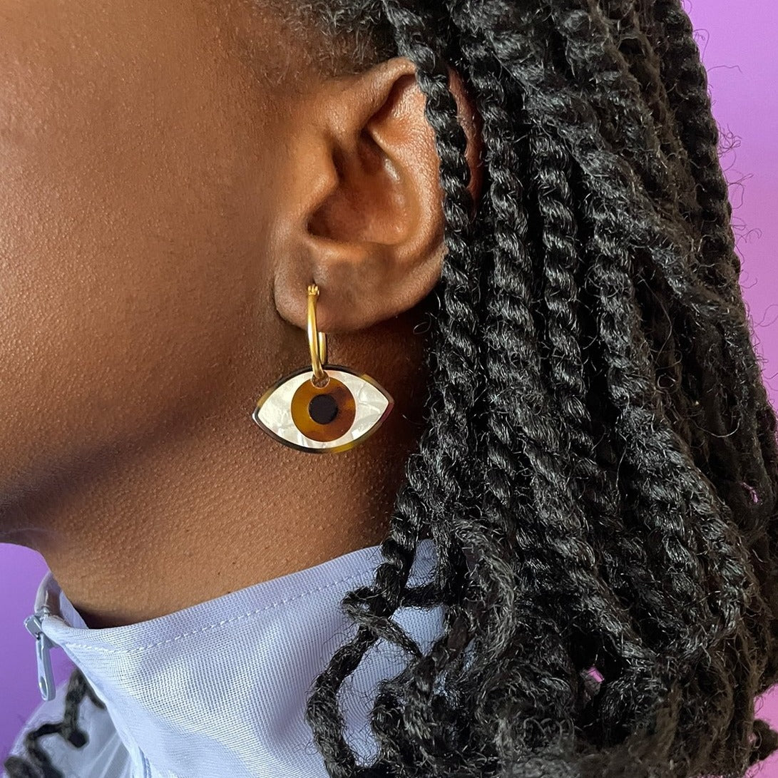 Brown Eyes Earrings