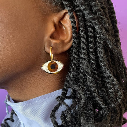 Brown Eyes Earrings