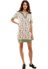 Load image into Gallery viewer, Stradlin Polo Dress in Strawberry Fields Forever in Ivory
