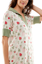 Load image into Gallery viewer, Stradlin Polo Dress in Strawberry Fields Forever in Ivory
