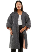 Load image into Gallery viewer, Corkill Reversible Jacket in Flynn Stripe Kitty Black/Pink
