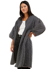 Load image into Gallery viewer, Corkill Reversible Jacket in Flynn Stripe Kitty Black/Pink
