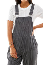Load image into Gallery viewer, Teddie Overalls Flynn Stripe Kitty
