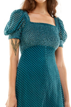 Load image into Gallery viewer, Abbie Dress in Check It in Sea
