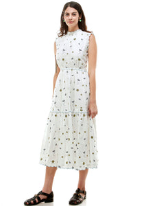 Tiger Lily Dress in Bee That Embroidery