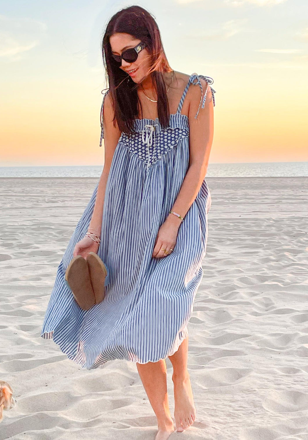 Harper Sundress In Between Days in Chambray