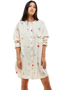 Hollyanne Dress Strawberry Fields Forever in Ivory