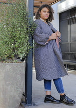 Load image into Gallery viewer, Corkill Reversible Jacket in Flynn Stripe Kitty Black/Pink
