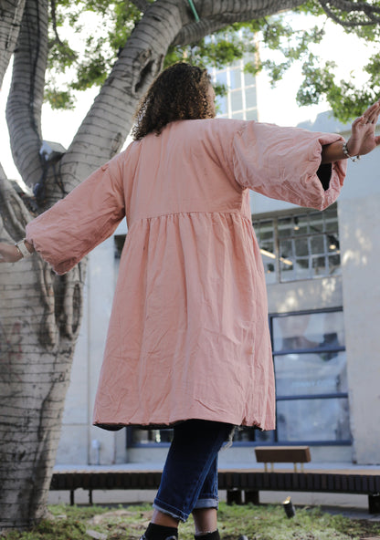 Corkill Reversible Jacket in Flynn Stripe Kitty Black/Pink