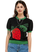 Load image into Gallery viewer, Sid Crew Strawberry Fields Forever in Jet/Kelly
