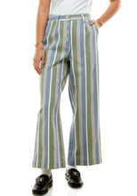 Load image into Gallery viewer, Marshall Twill Pant Endless Stripe in Basil
