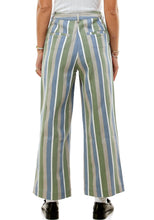 Load image into Gallery viewer, Marshall Twill Pant Endless Stripe in Basil
